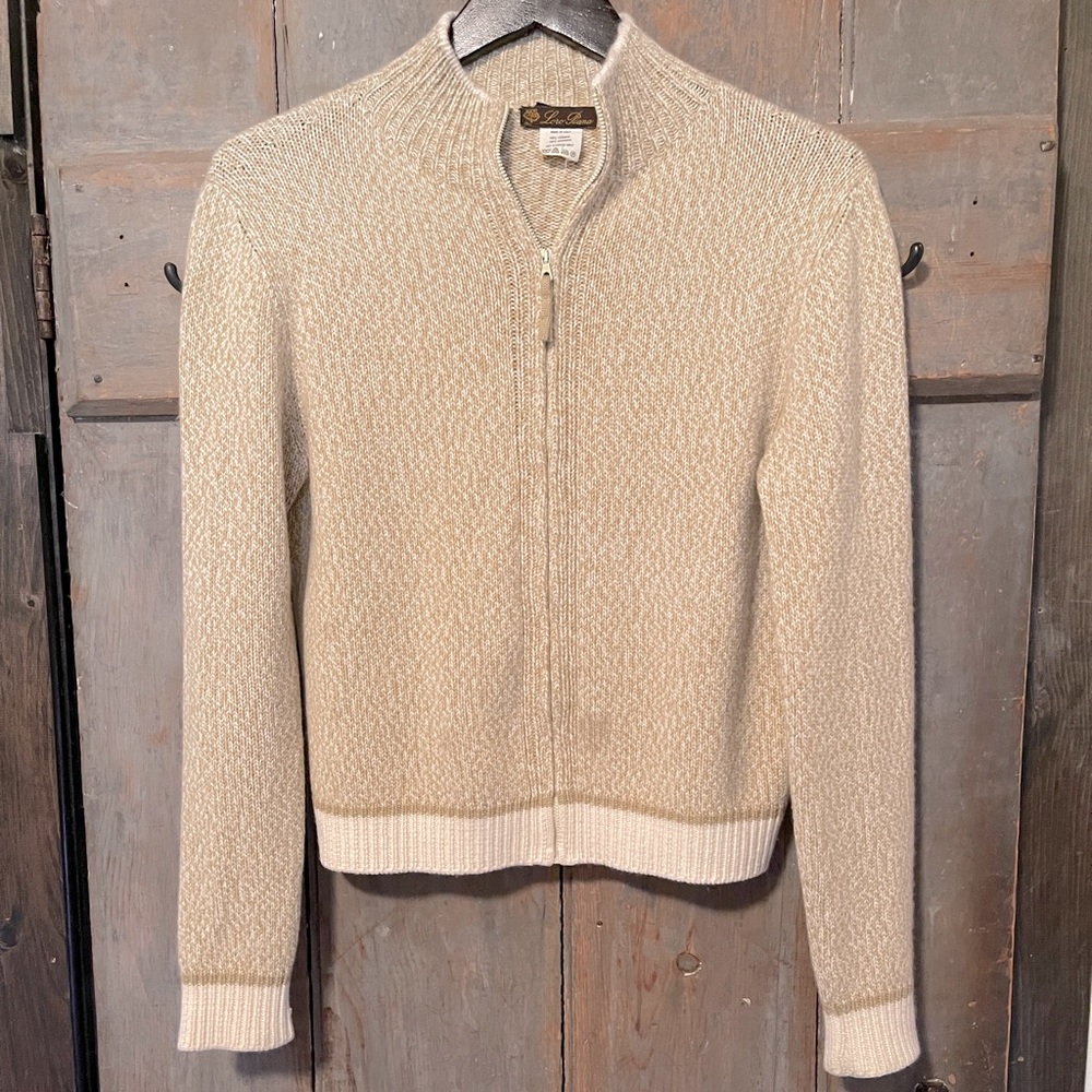 Vintage Loro Piana cashmere zip cardigan